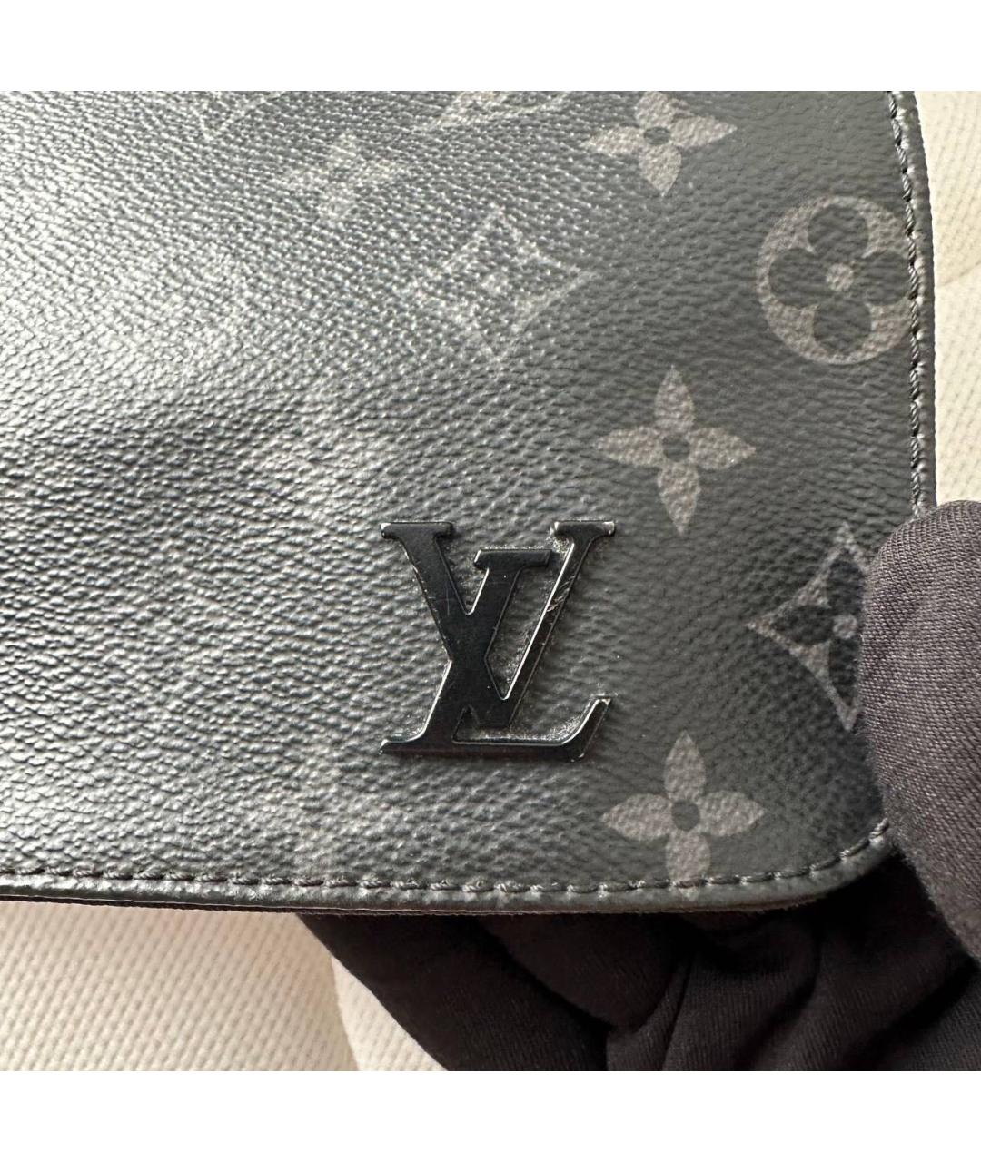 LOUIS VUITTON Антрацитовая сумка на плечо, фото 4