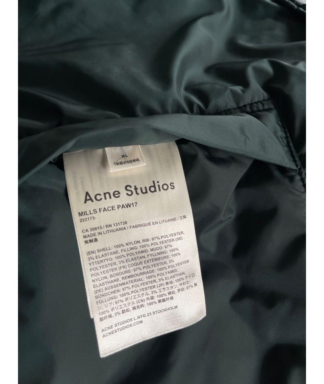 ACNE STUDIOS Темно-синяя полиэстеровая куртка, фото 7