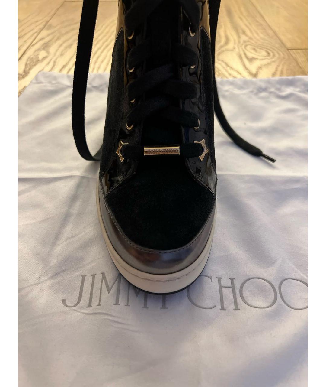 JIMMY CHOO Черные замшевые ботинки, фото 7