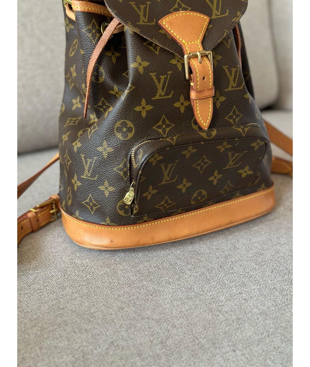 LOUIS VUITTON Коричневый рюкзак, фото 2