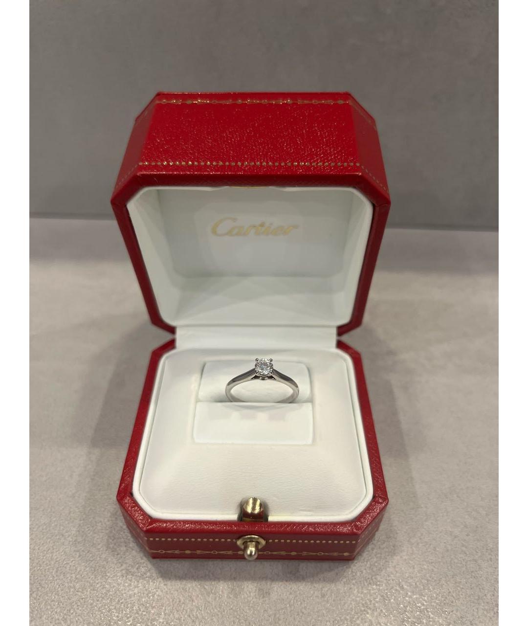 CARTIER Серебряное платиновое кольцо, фото 5