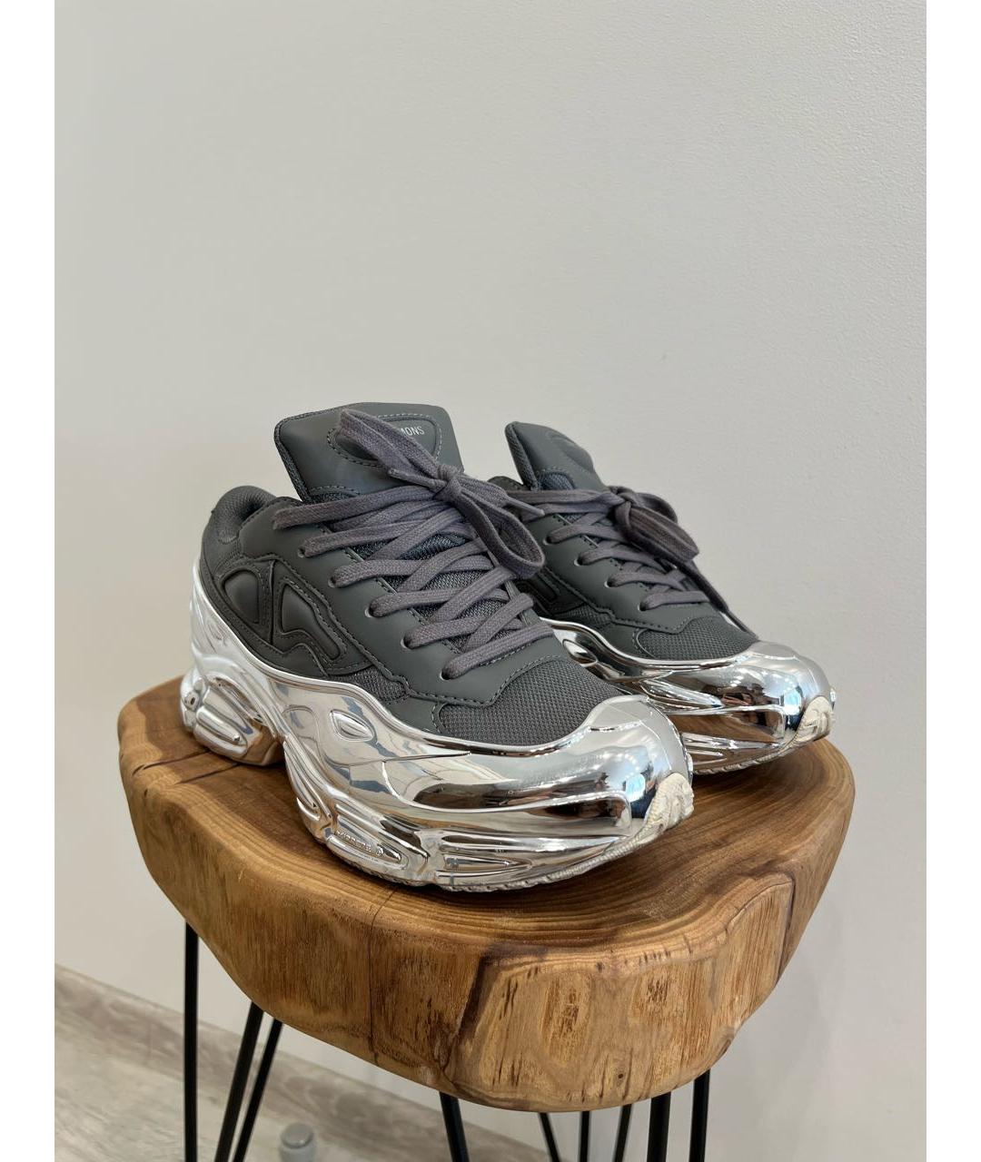 ADIDAS X RAF SIMONS Серебряные кроссовки, фото 2