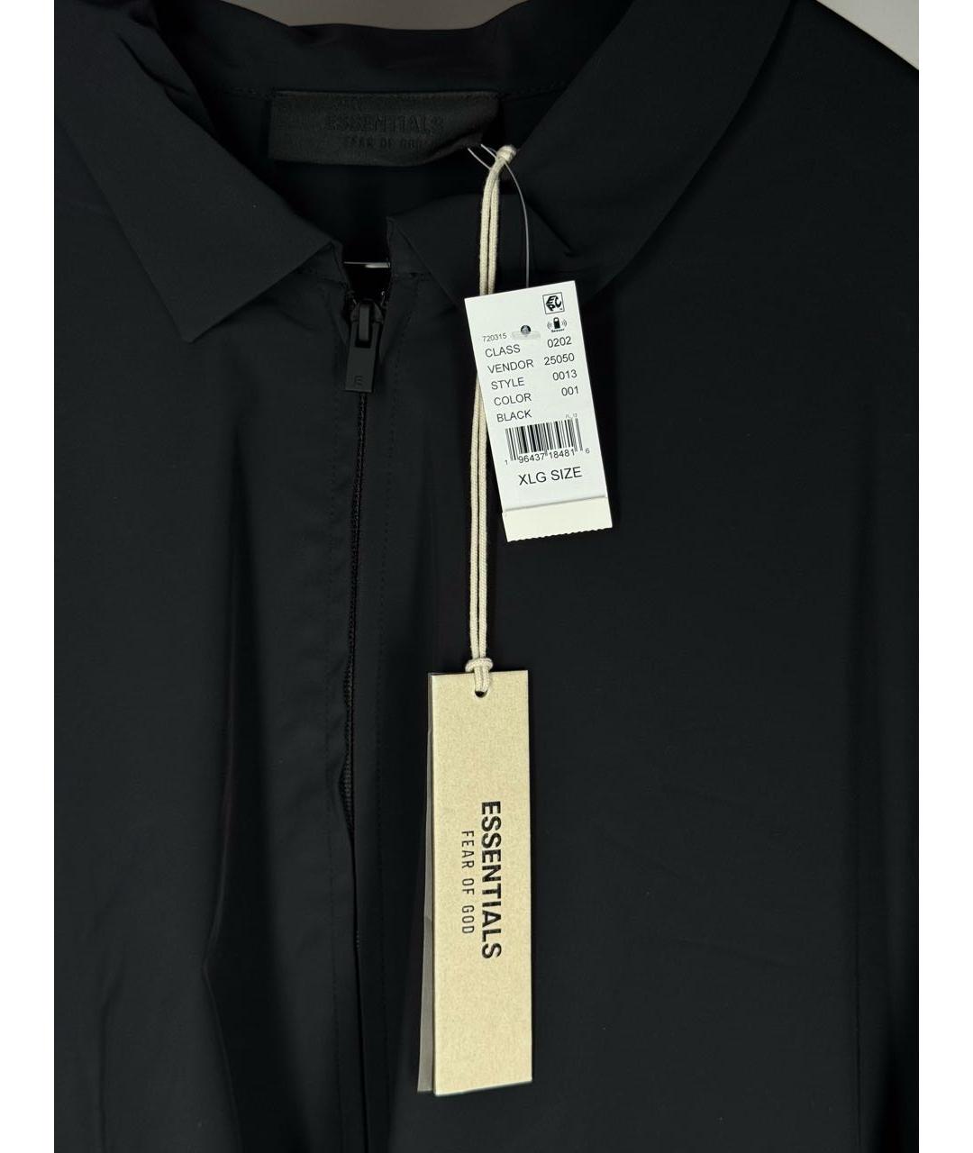 FEAR OF GOD ESSENTIALS Черная кэжуал рубашка, фото 4