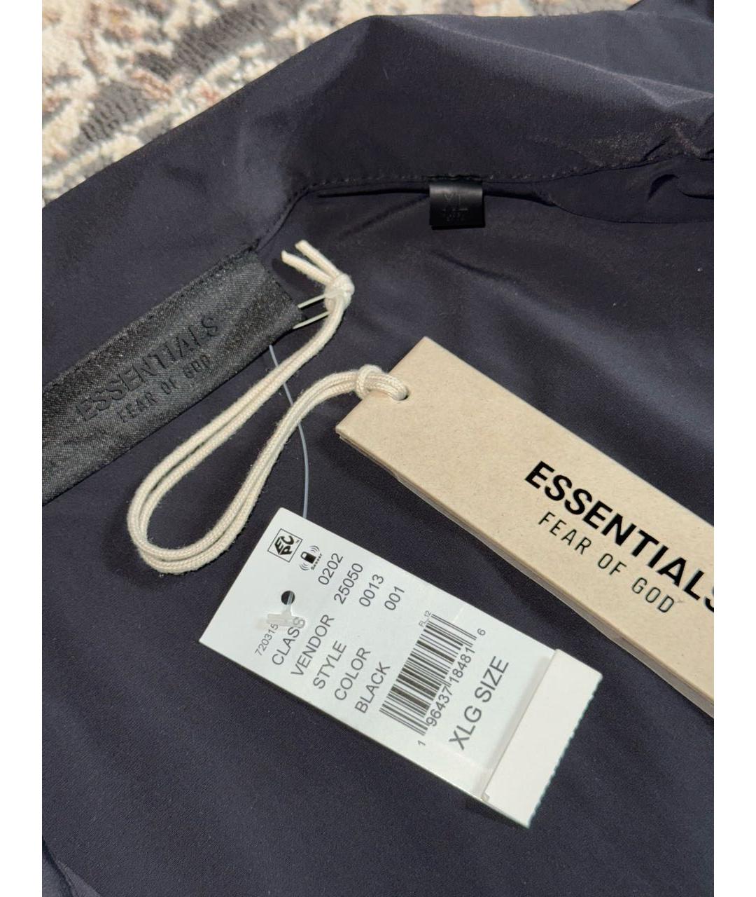 FEAR OF GOD ESSENTIALS Черная кэжуал рубашка, фото 5