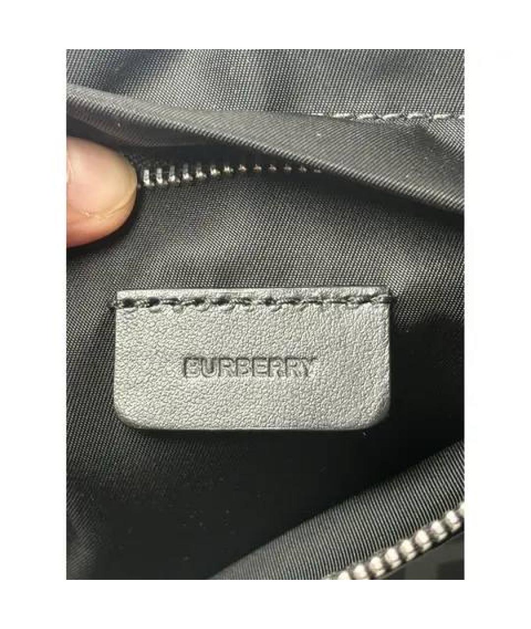 BURBERRY Черная барсетка, фото 4