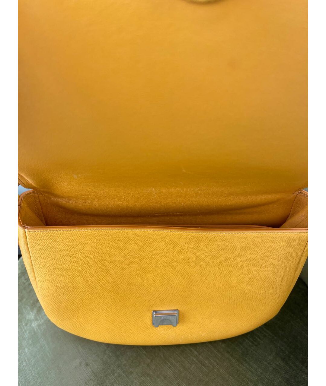 CELINE PRE-OWNED Желтая кожаная сумка тоут, фото 8