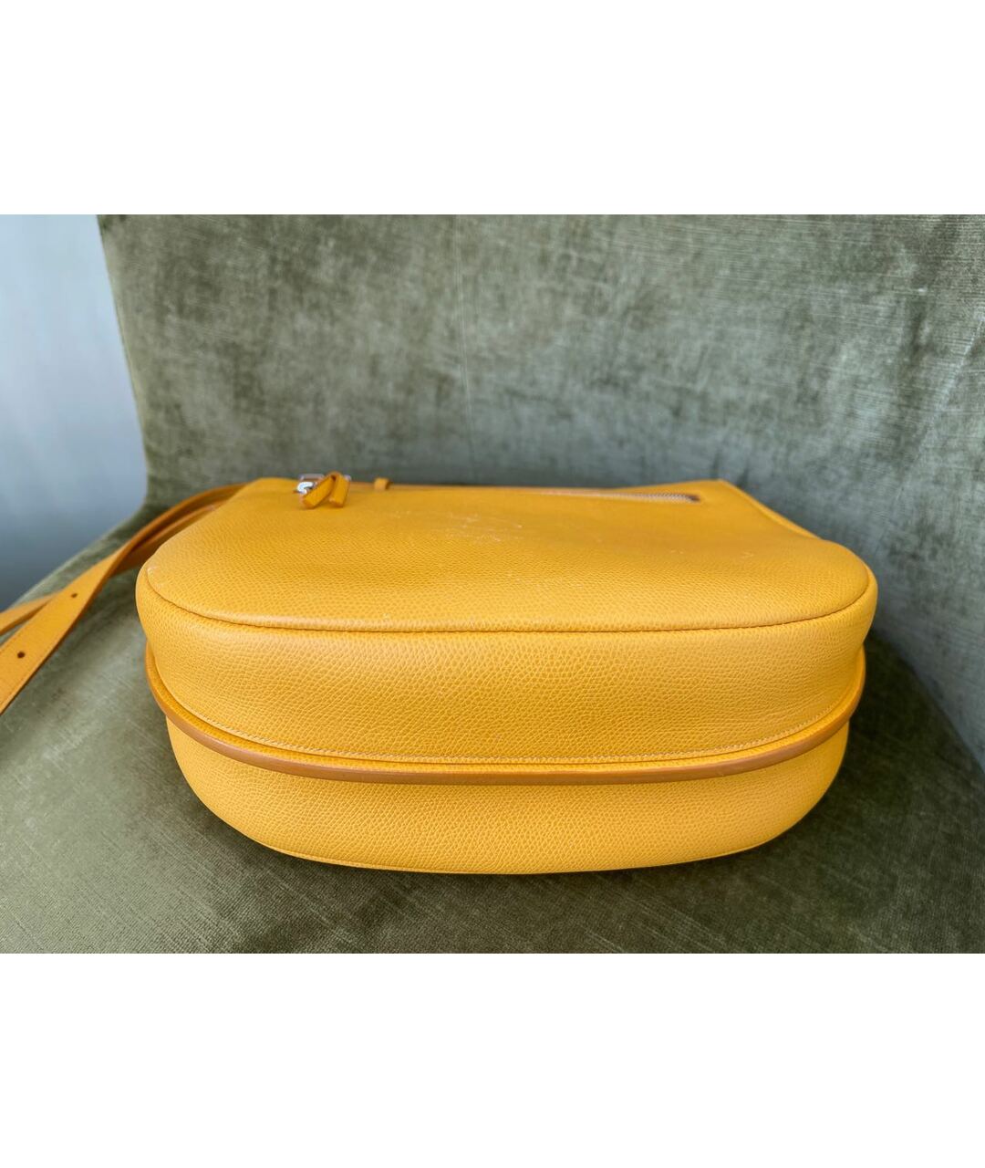CELINE PRE-OWNED Желтая кожаная сумка тоут, фото 7