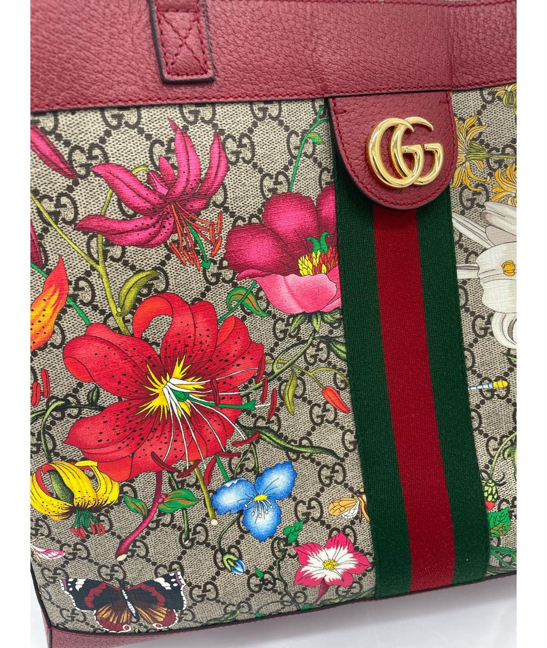 GUCCI Мульти кожаная сумка с короткими ручками, фото 5