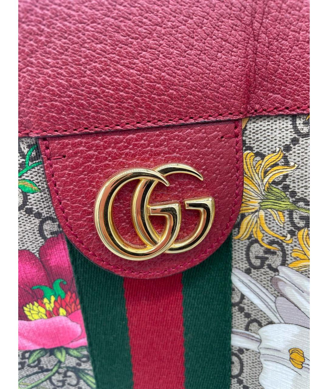 GUCCI Мульти кожаная сумка с короткими ручками, фото 6