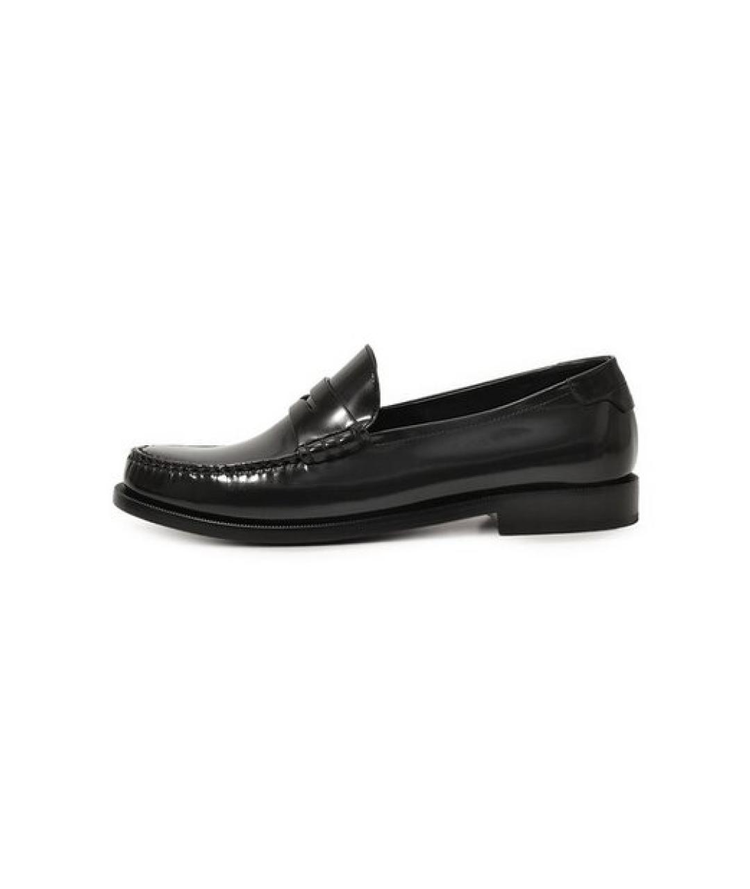 SAINT LAURENT Черные кожаные лоферы, фото 8