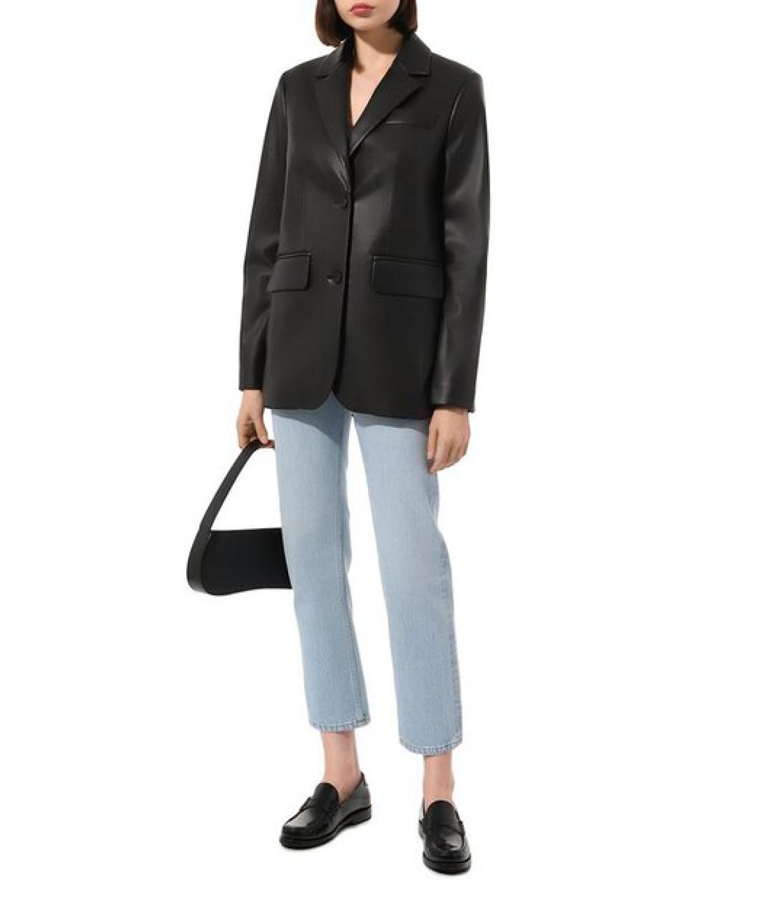 SAINT LAURENT Черные кожаные лоферы, фото 2