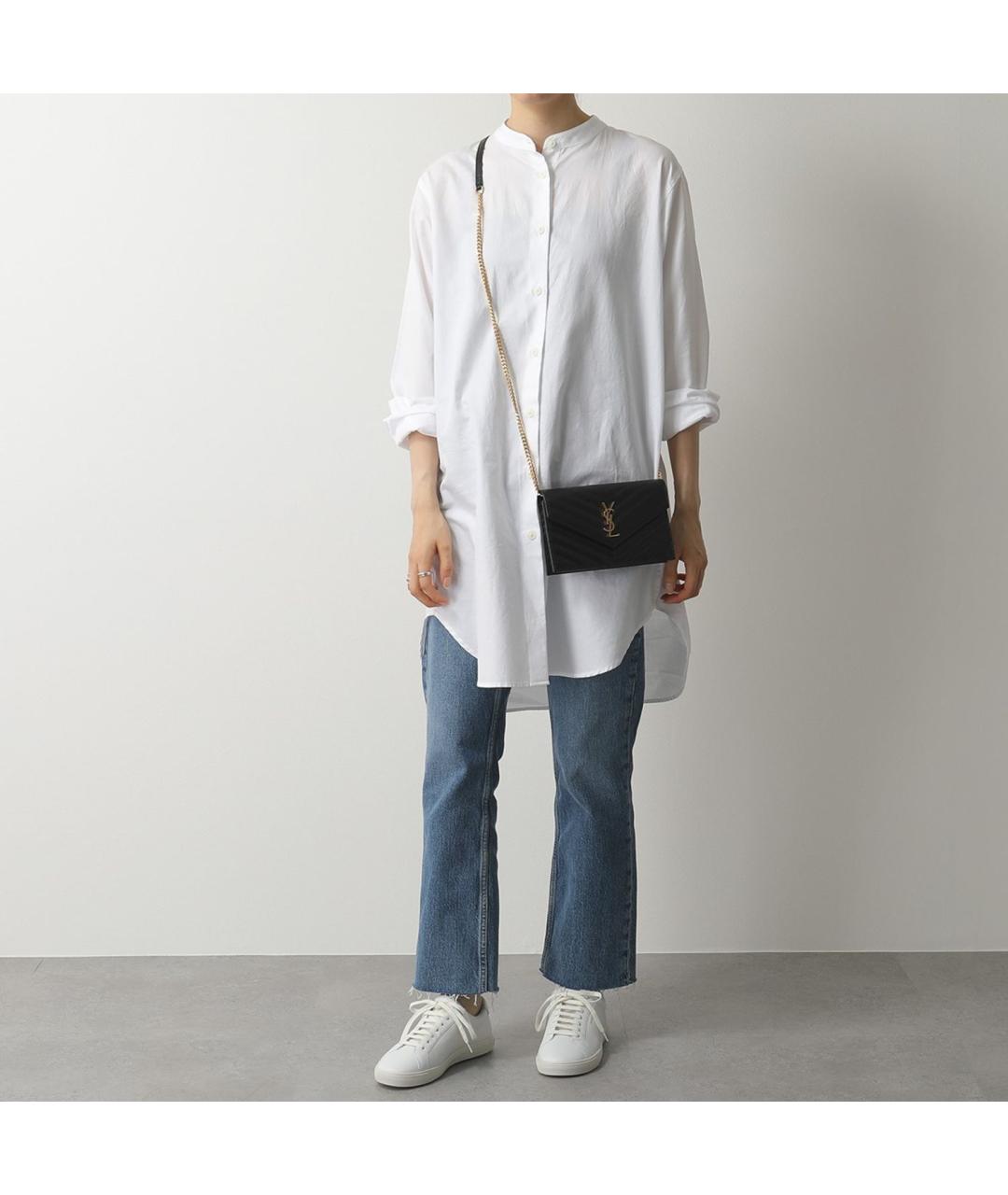 SAINT LAURENT Белые кожаные кеды, фото 2