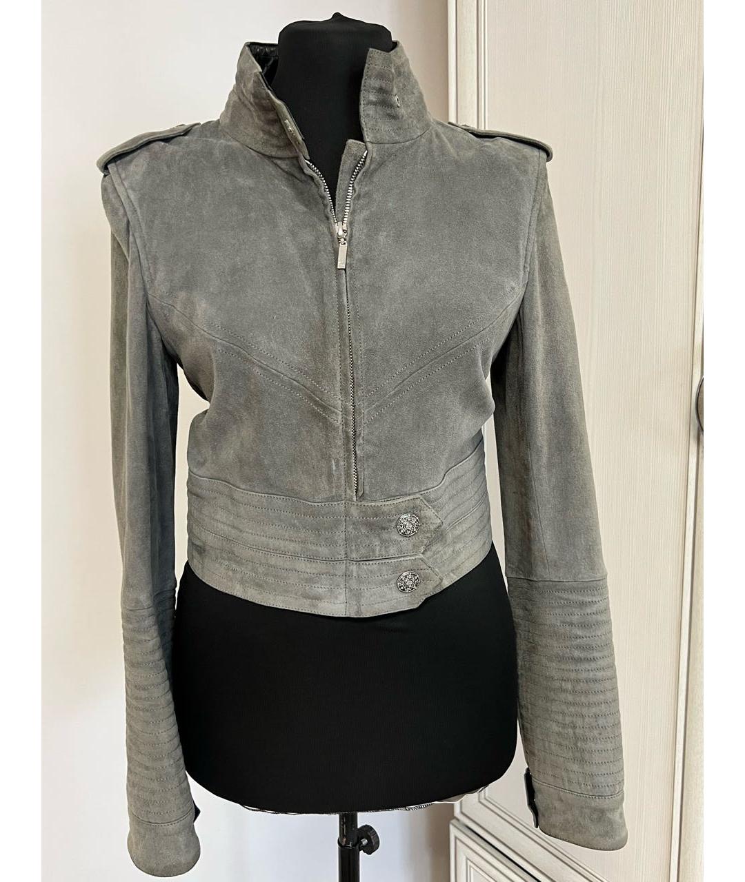 CHANEL Серая замшевая куртка, фото 2