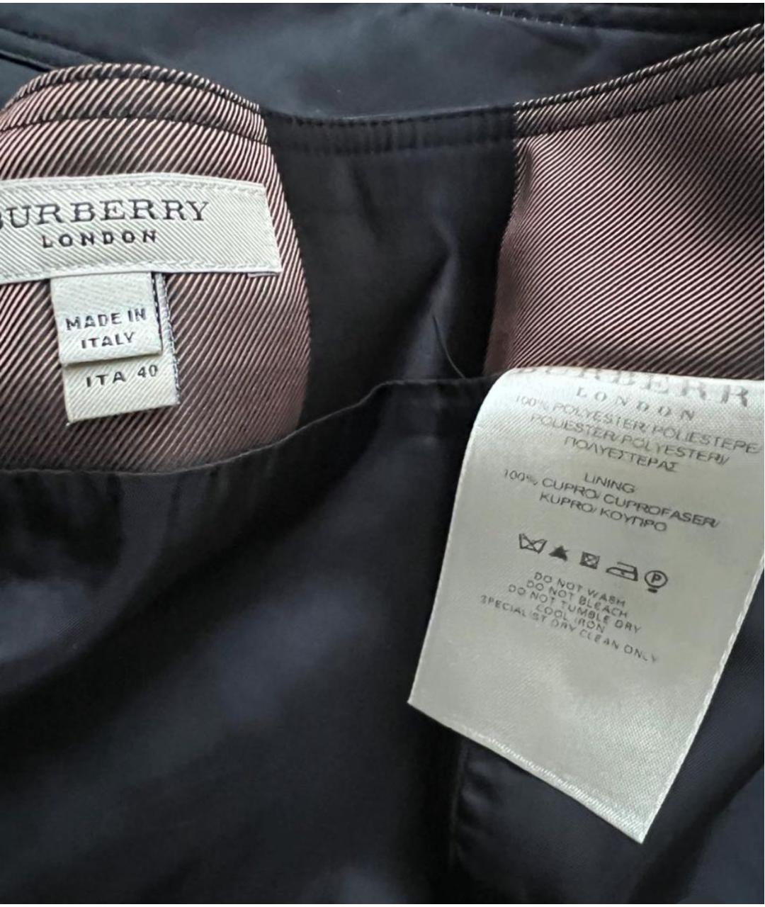 BURBERRY Коричневая юбка миди, фото 3