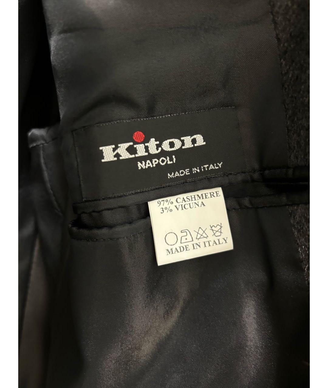 KITON Антрацитовое кашемировое пальто, фото 3