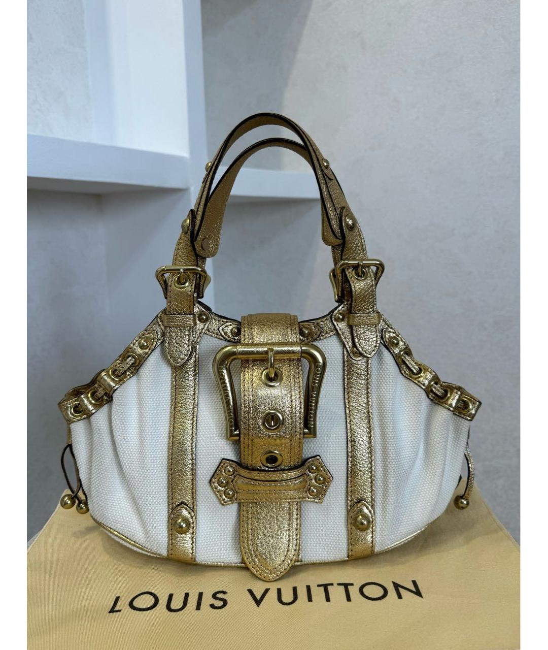 LOUIS VUITTON Кожаная сумка с короткими ручками, фото 5