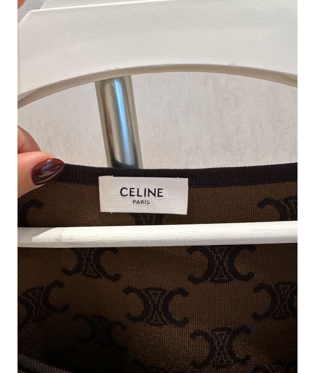 CELINE Коричневый джемпер / свитер, фото 6