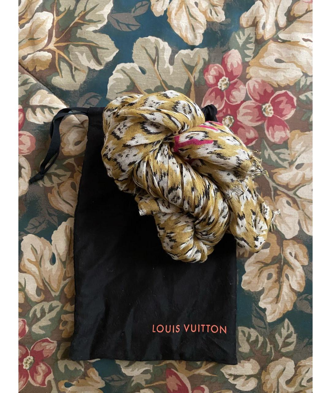 LOUIS VUITTON Кашемировый шарф, фото 7