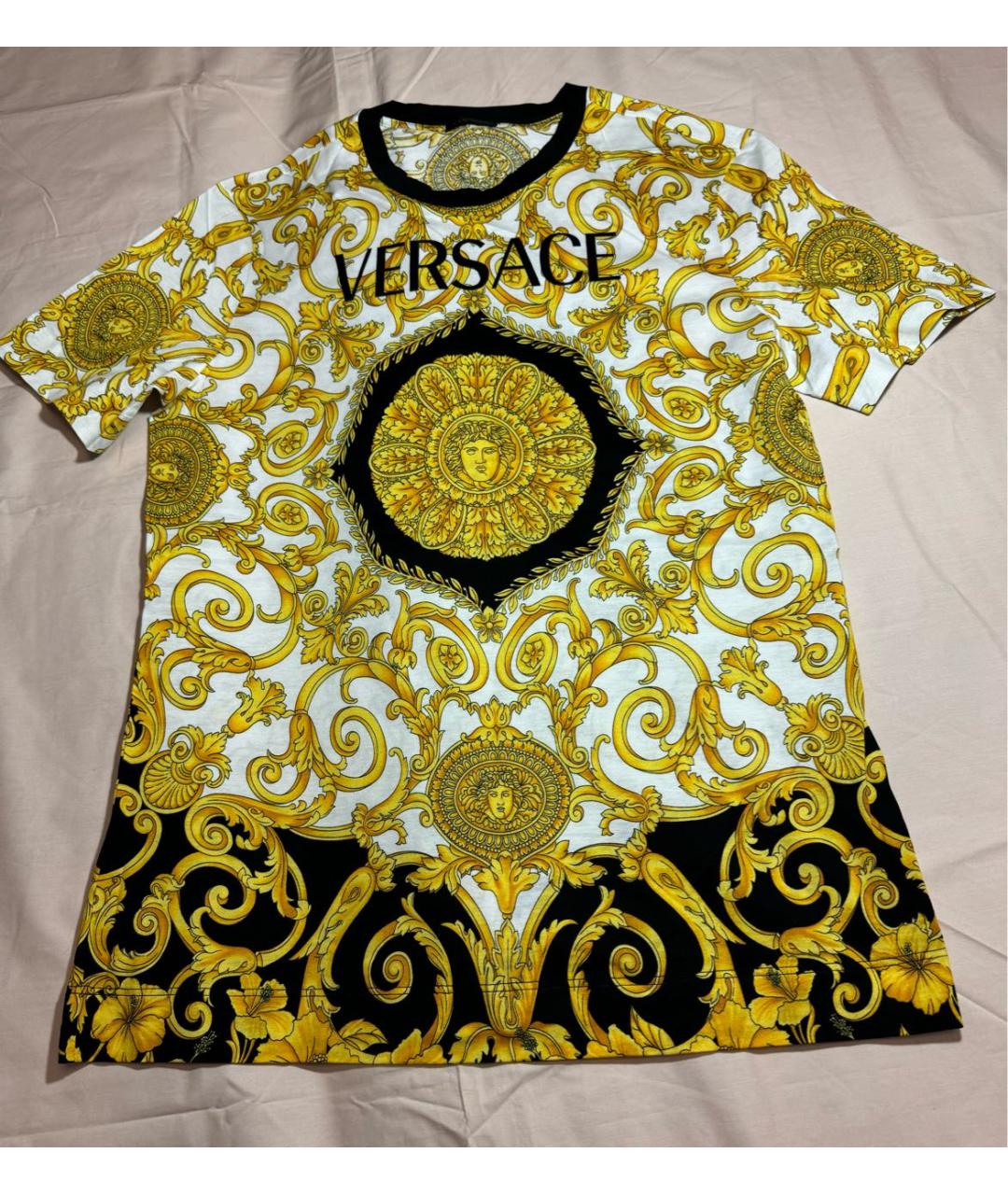 VERSACE Мульти хлопковая футболка, фото 5