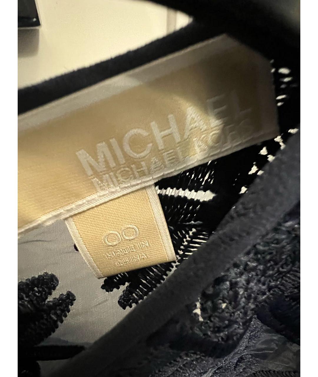 MICHAEL MICHAEL KORS Темно-синее полиэстеровое коктейльное платье, фото 3