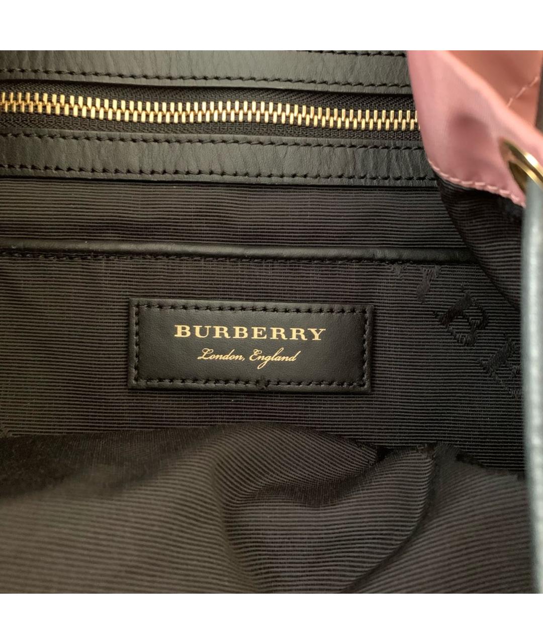 BURBERRY Розовый тканевый рюкзак, фото 4