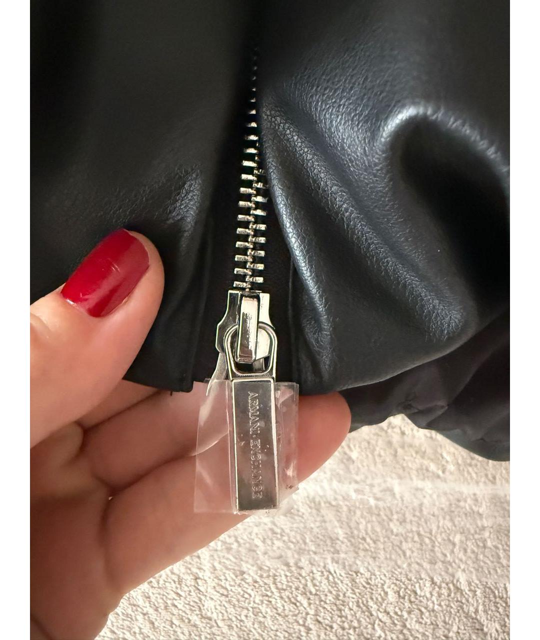 ARMANI EXCHANGE Черный полиэстеровый пуховик, фото 7