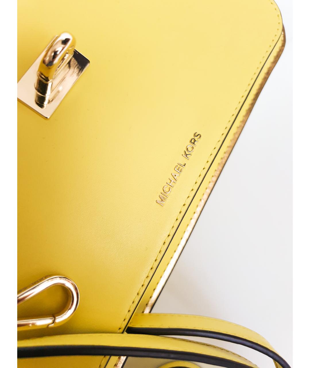 MICHAEL KORS Желтая сумка через плечо, фото 5