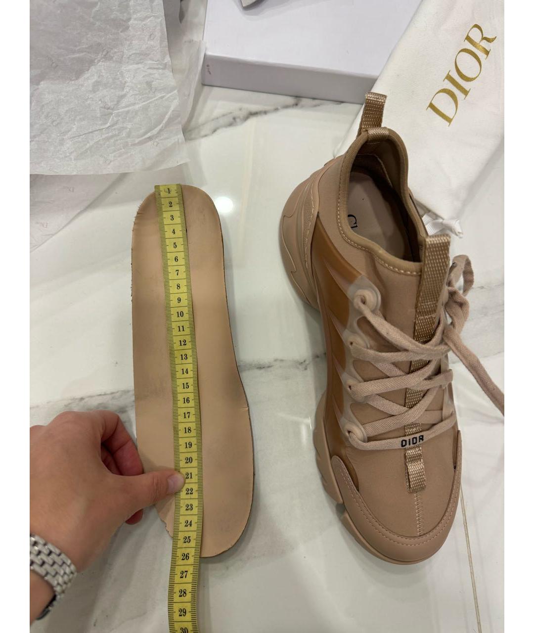 CHRISTIAN DIOR Бежевые кроссовки, фото 5