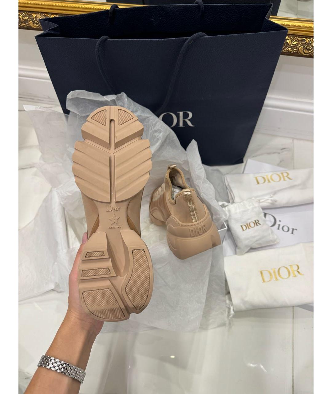 CHRISTIAN DIOR Бежевые кроссовки, фото 8