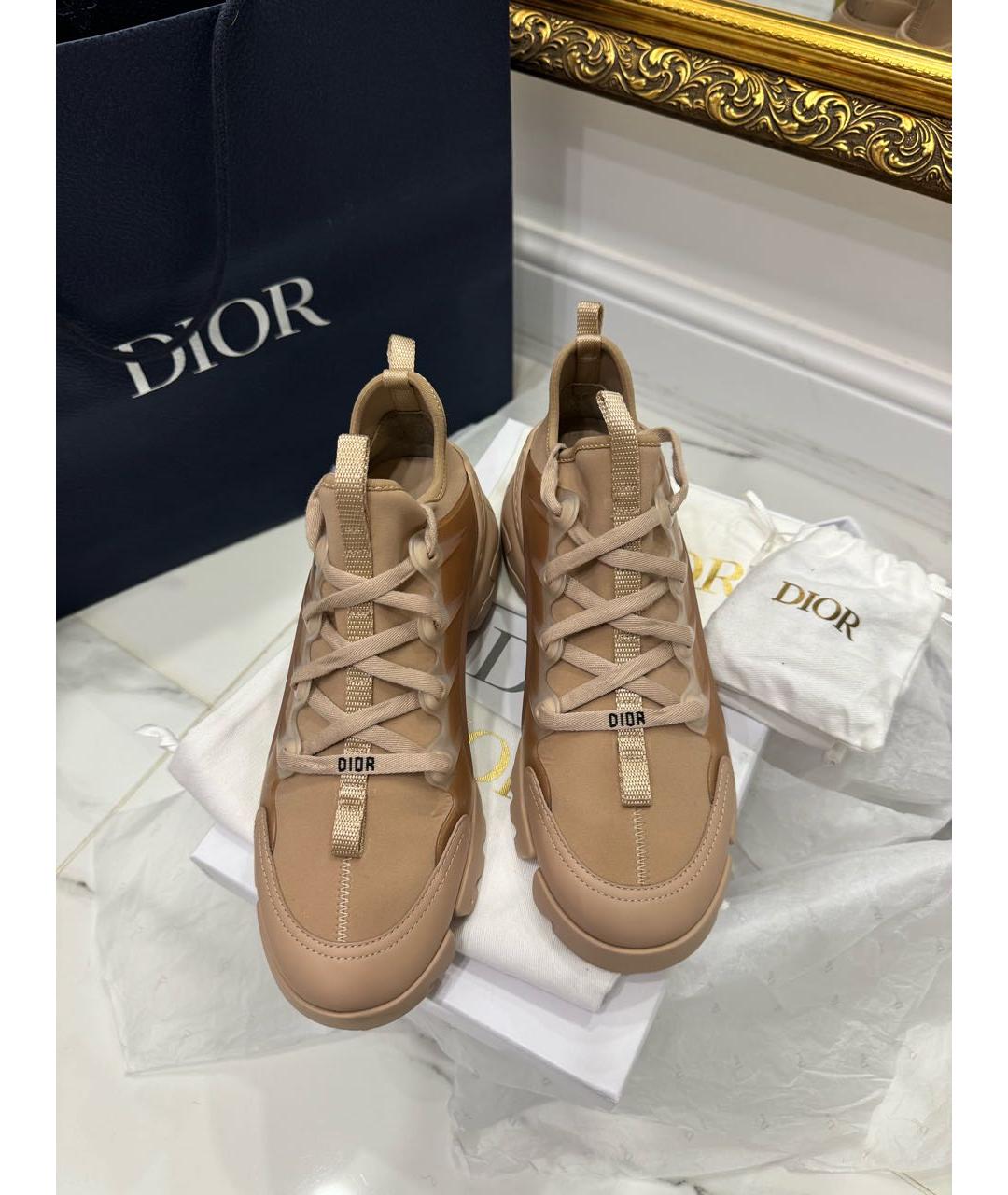 CHRISTIAN DIOR Бежевые кроссовки, фото 2