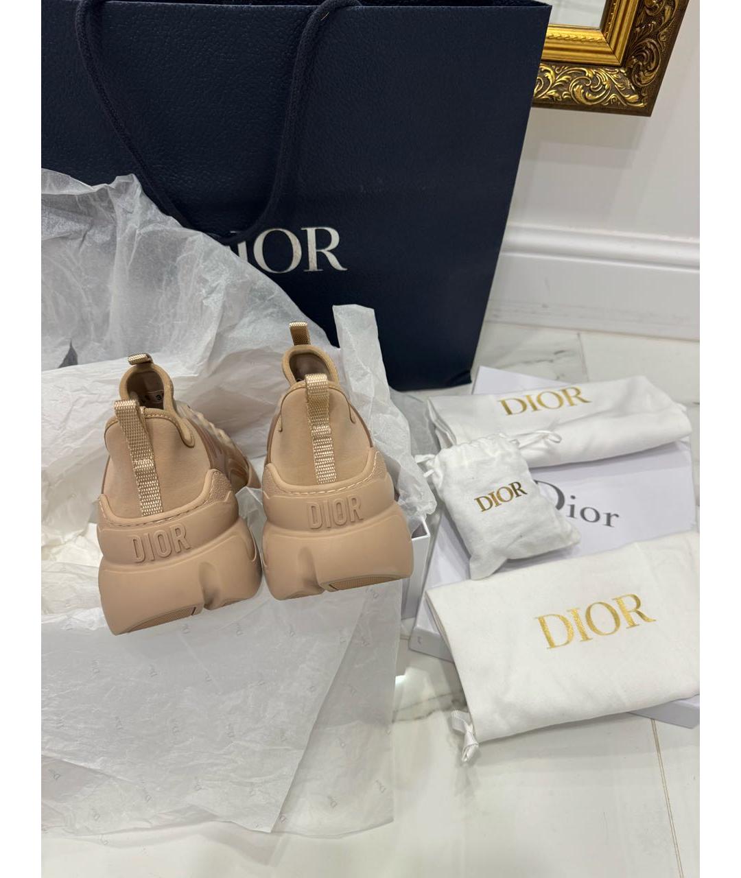 CHRISTIAN DIOR Бежевые кроссовки, фото 7