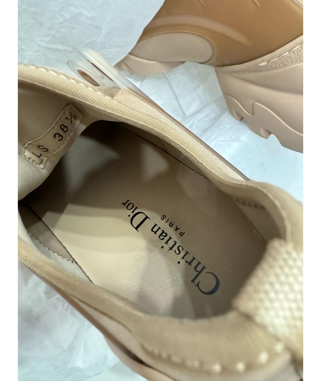CHRISTIAN DIOR Бежевые кроссовки, фото 6