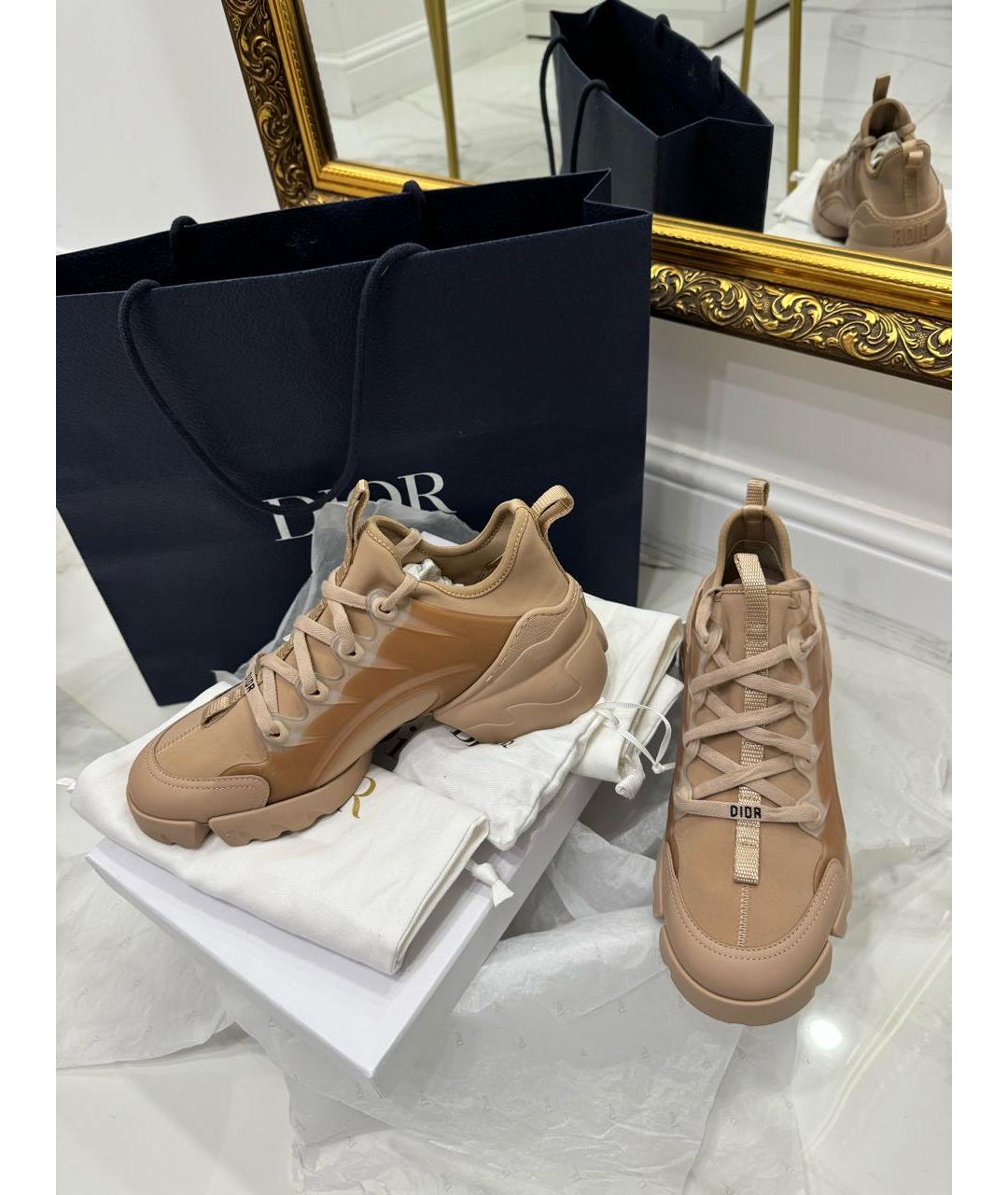 CHRISTIAN DIOR Бежевые кроссовки, фото 3