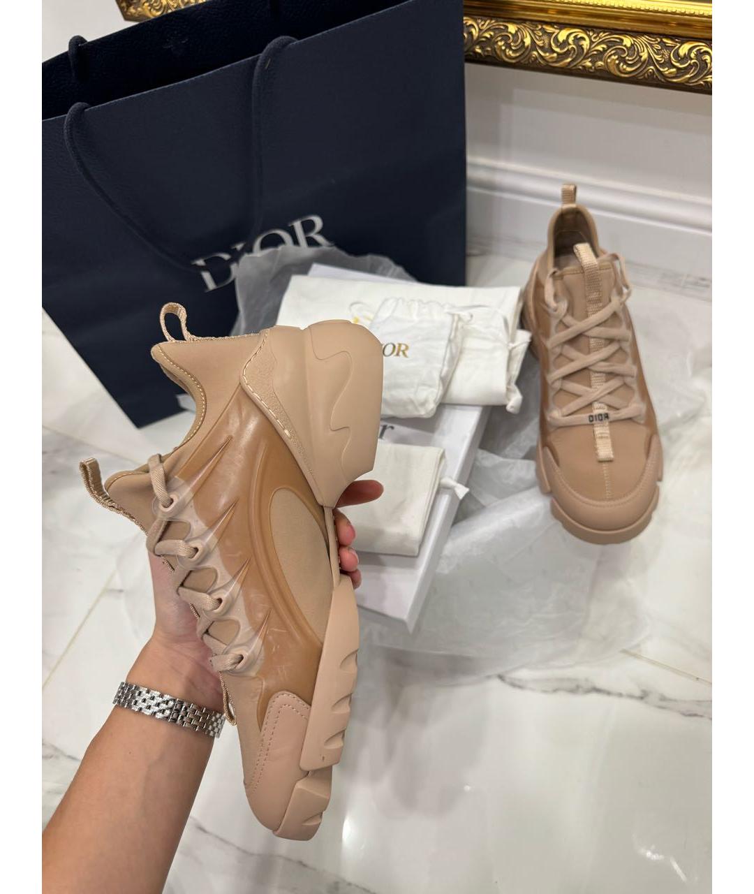 CHRISTIAN DIOR Бежевые кроссовки, фото 4