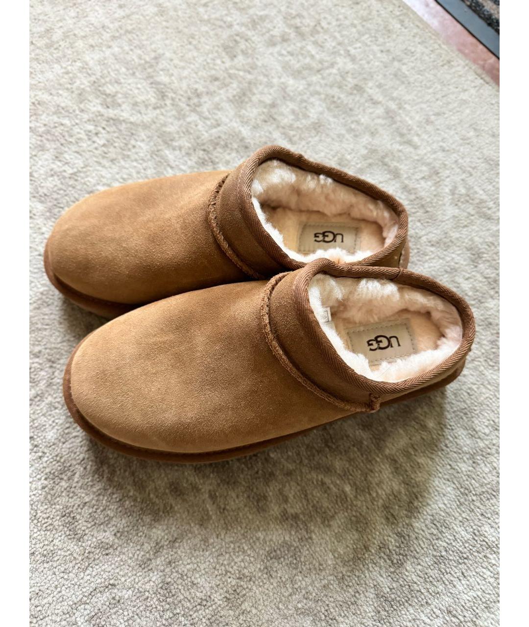 UGG AUSTRALIA Бежевые замшевые ботинки, фото 3