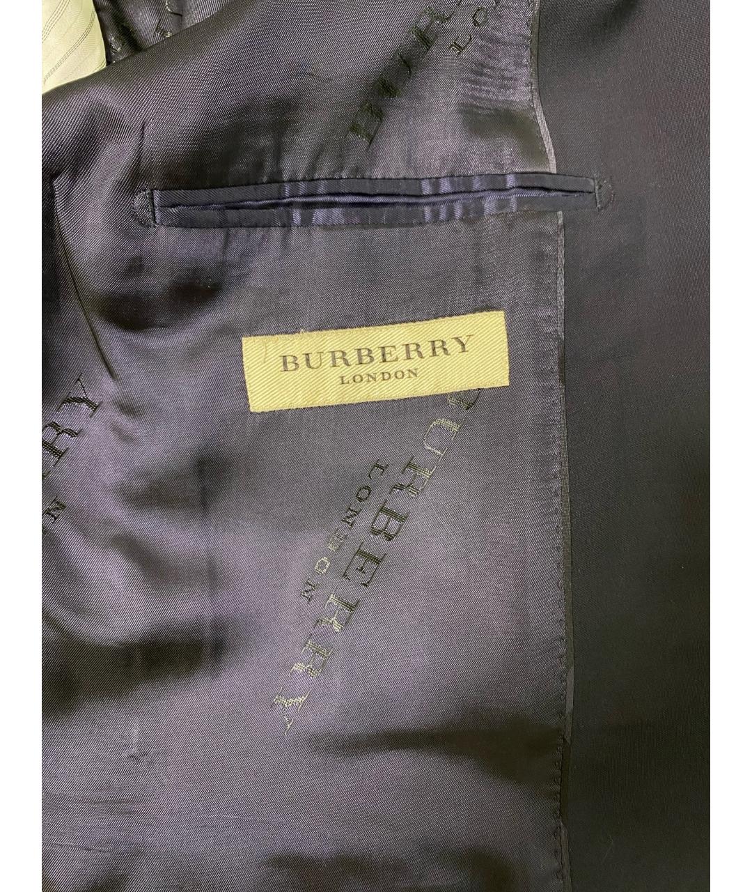 BURBERRY Синий классический костюм, фото 4