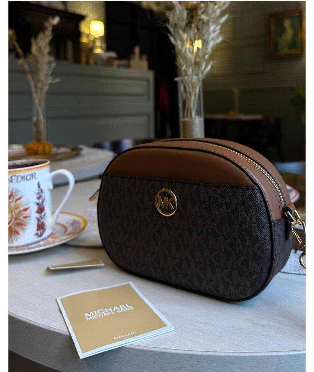 MICHAEL KORS Коричневая сумка через плечо, фото 6