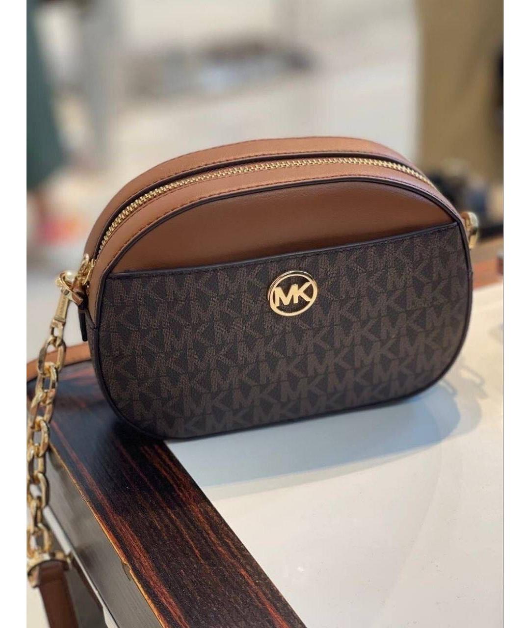MICHAEL KORS Коричневая сумка через плечо, фото 3