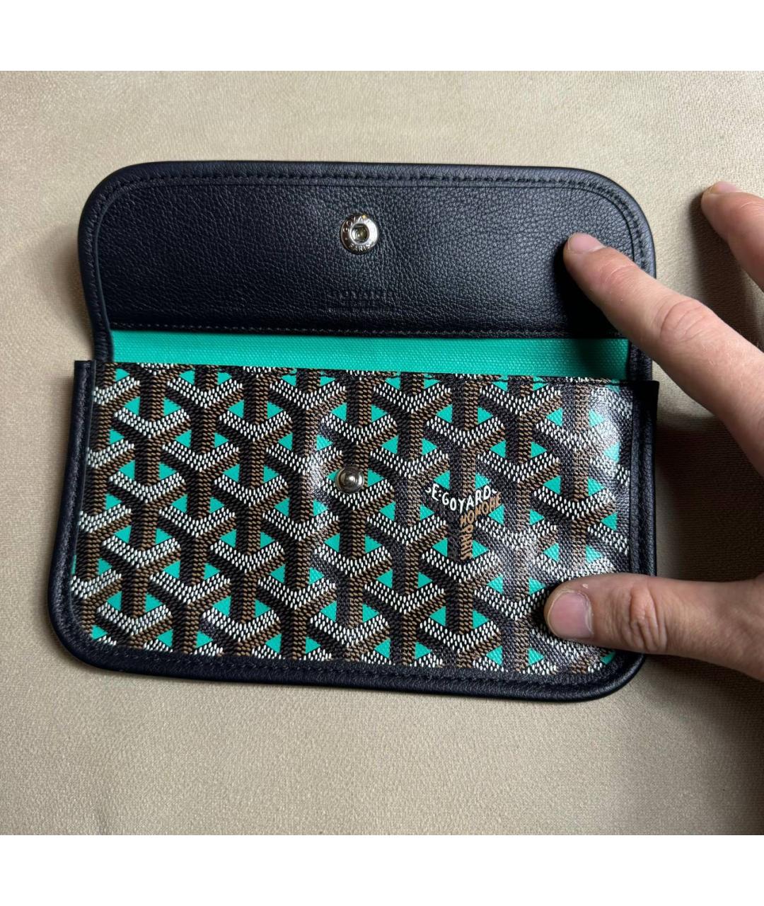 GOYARD Черный кошелек, фото 4