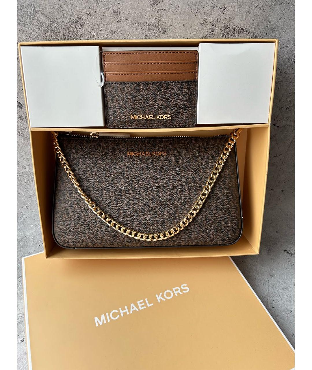 MICHAEL KORS Коричневая сумка через плечо, фото 2