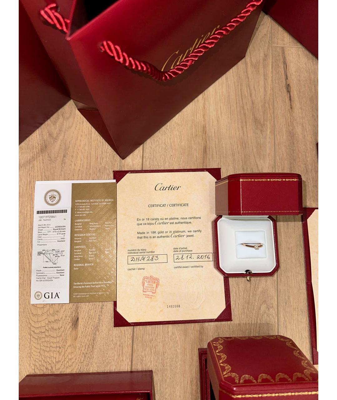 CARTIER Золотое кольцо из розового золота, фото 2