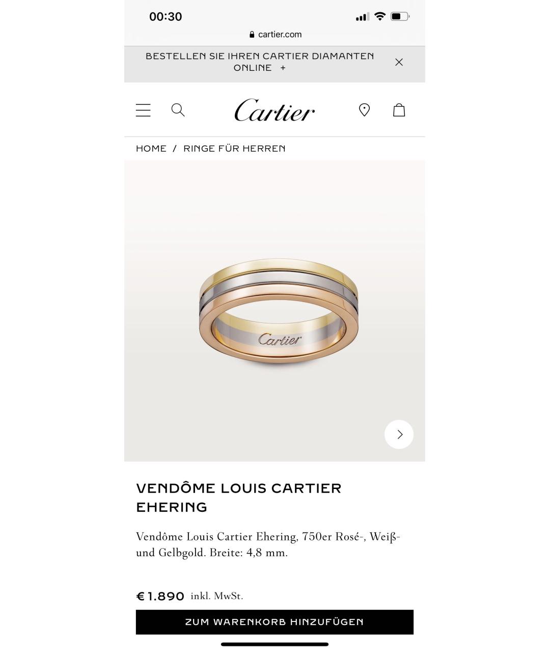 CARTIER Мульти кольцо из белого золота, фото 3