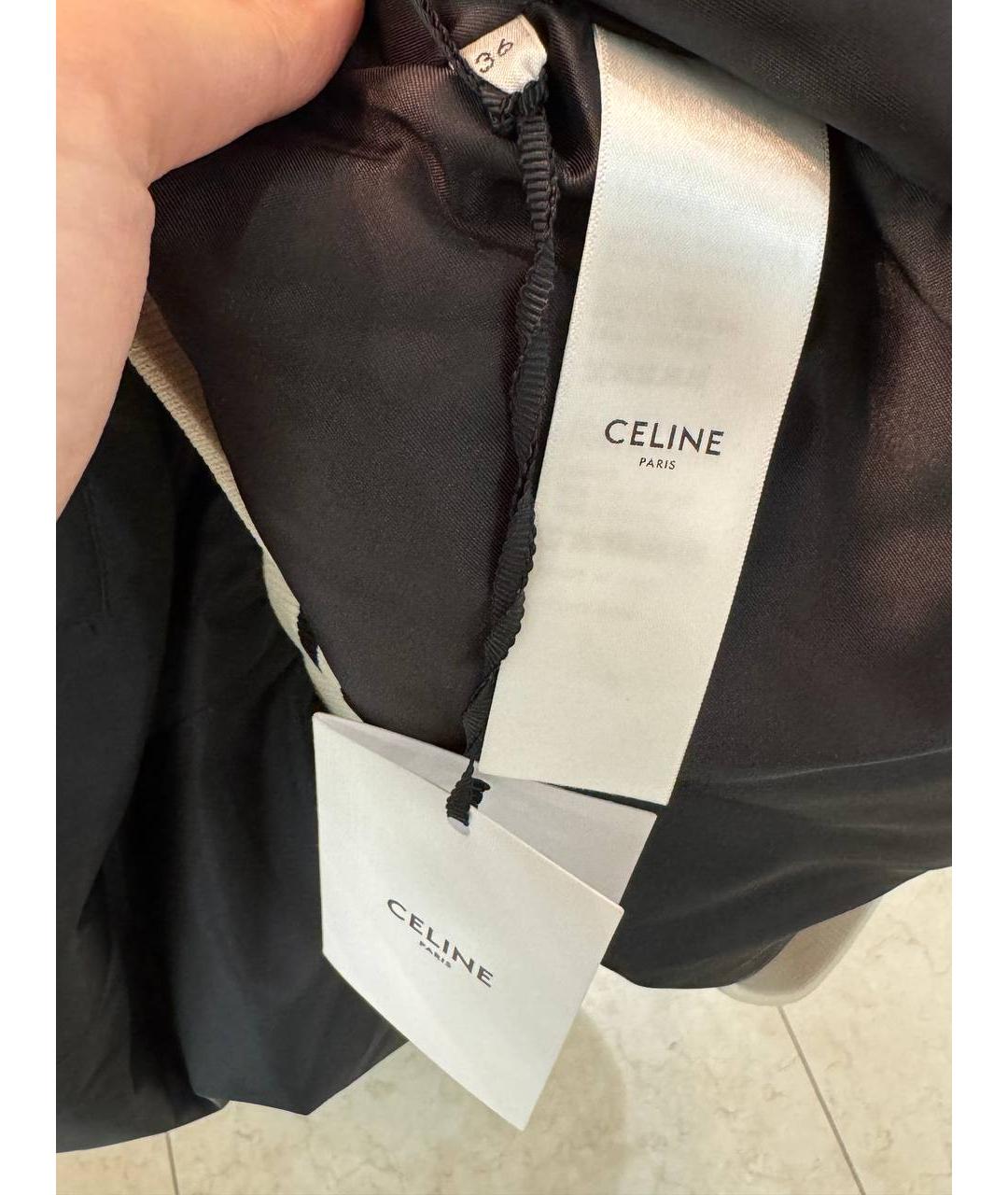 CELINE Черная полиэстеровая куртка, фото 6