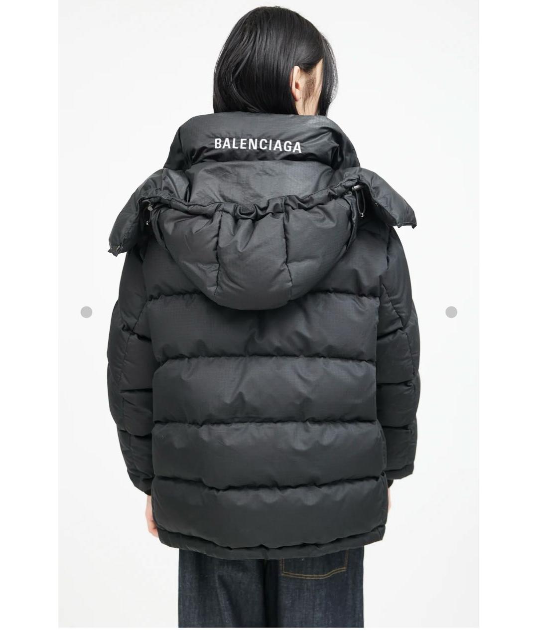 BALENCIAGA Черный пуховик, фото 7