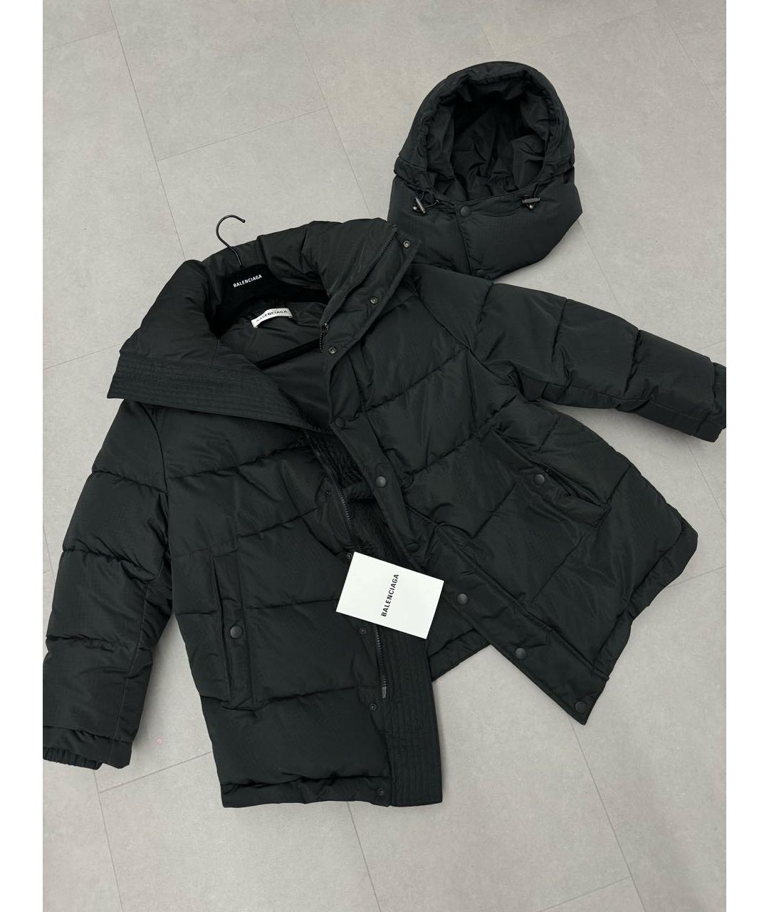 BALENCIAGA Черный пуховик, фото 4