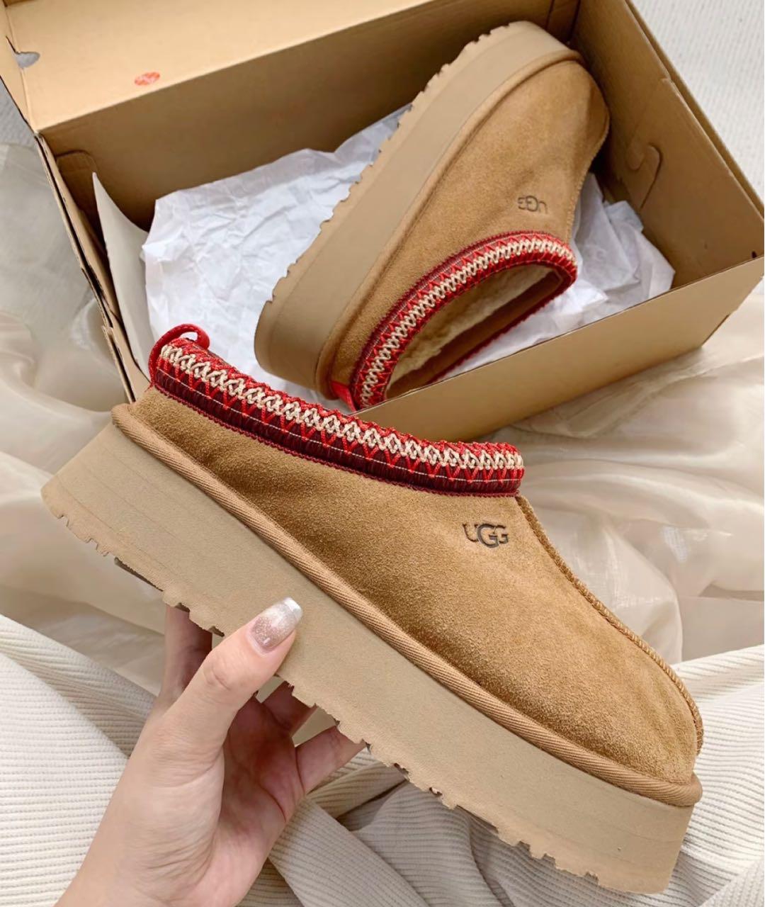 UGG AUSTRALIA Коричневые нубуковые ботинки, фото 5