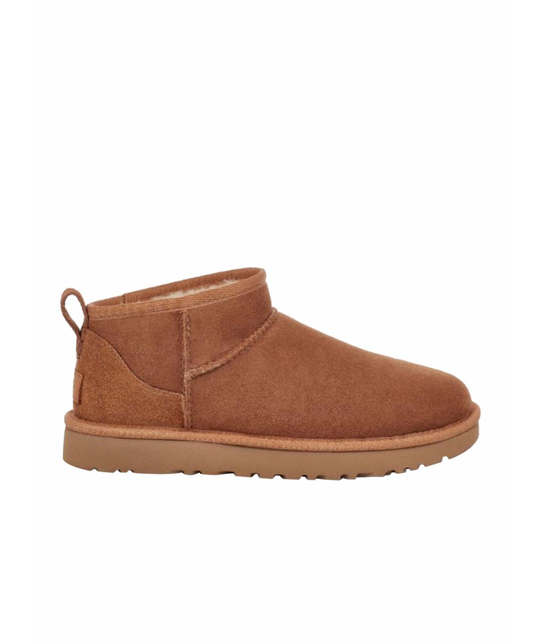 UGG AUSTRALIA Коричневые нубуковые ботинки, фото 1