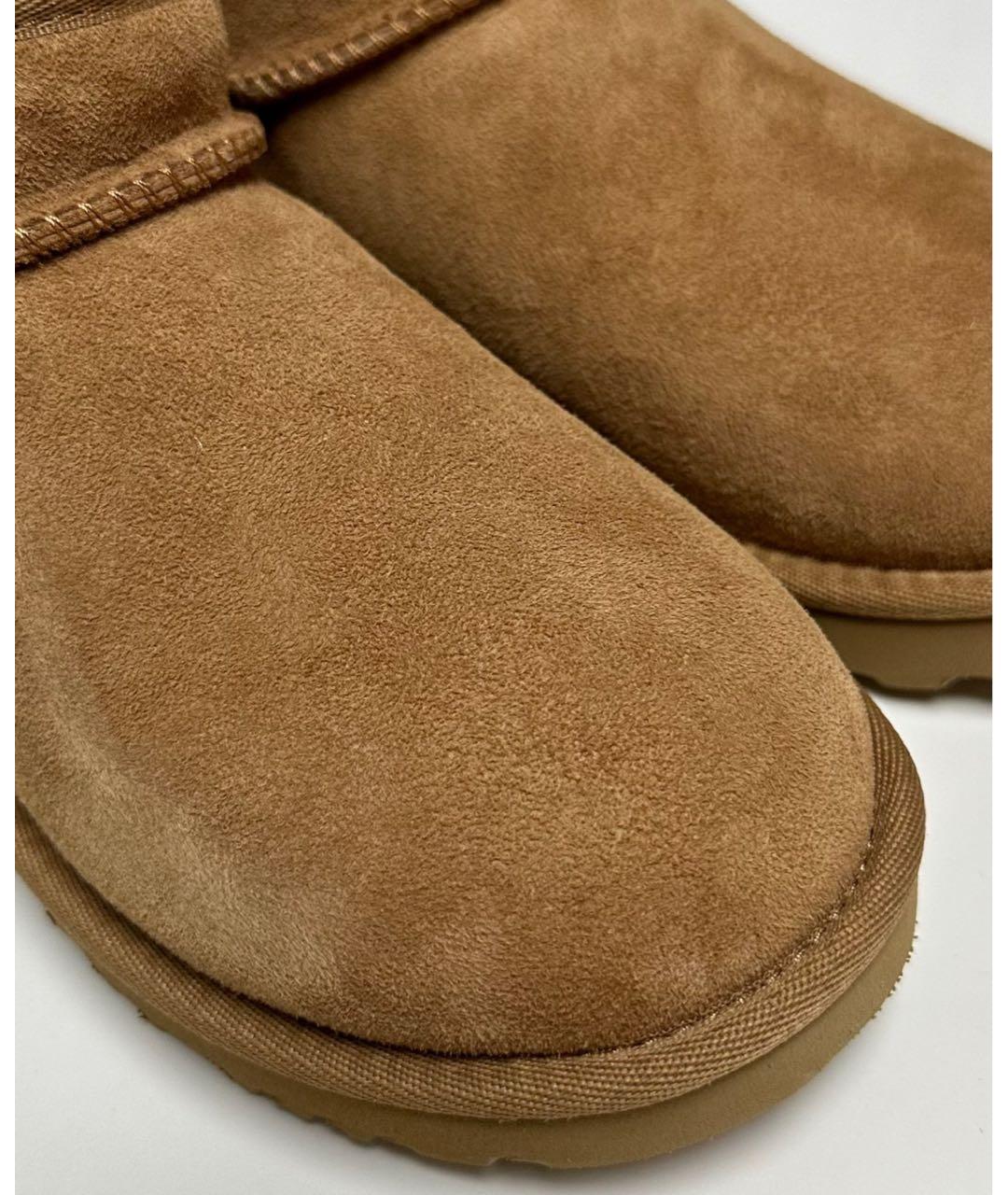 UGG AUSTRALIA Коричневые нубуковые ботинки, фото 4