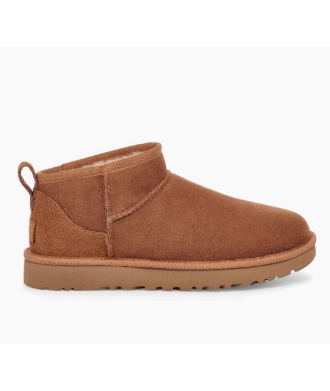 UGG AUSTRALIA Коричневые нубуковые ботинки, фото 7