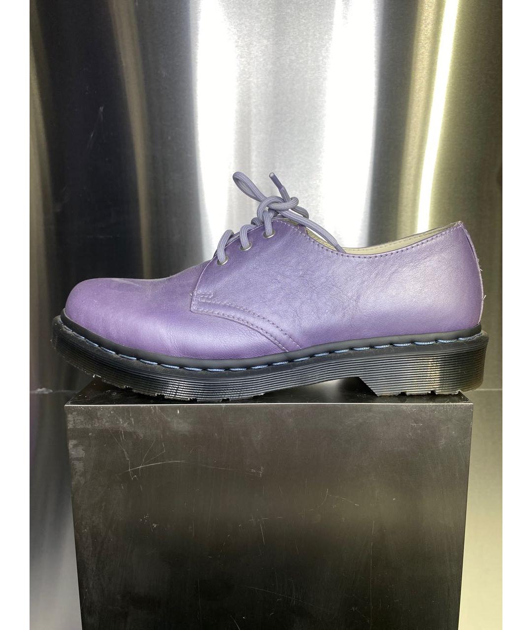 DR. MARTENS Фиолетовые кожаные брогги и оксфорды, фото 9